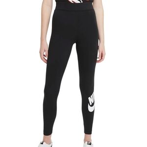 Nike Black Leggings with White Logo
